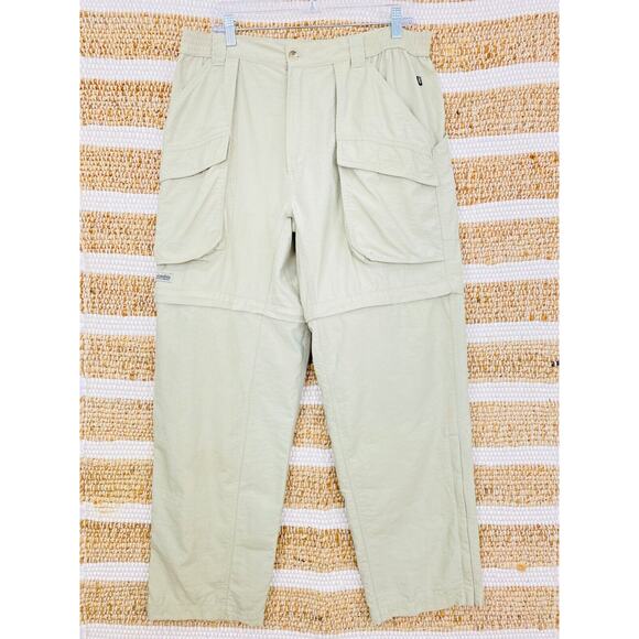 Columbia Sportwear Co. Cargo Pants Men’s Large Khaki Zip-on Legs - Picture 1 of 9